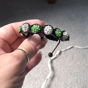 NWOT ~ White and green bracelets. $35 for all 5